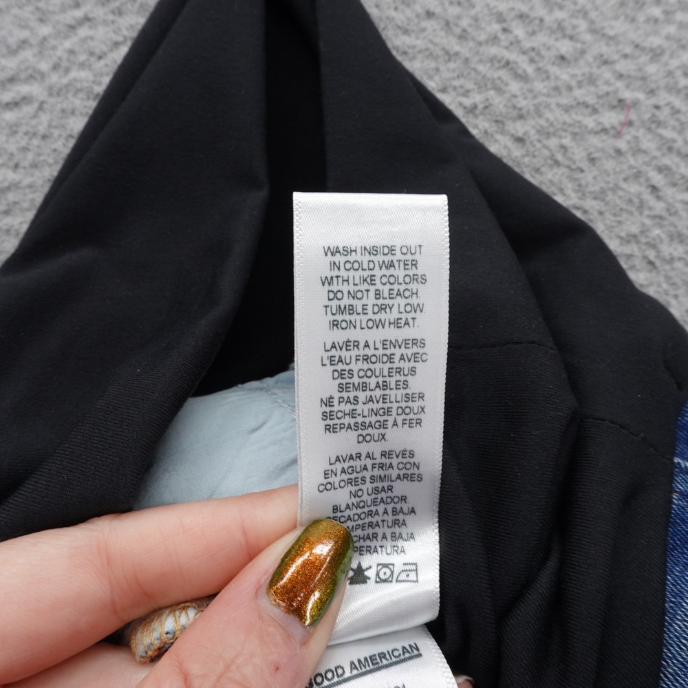 Good American Maternity Jeans Blue Denim Over Belly Stretch Size 00 24 NEW - Picture 13 of 14